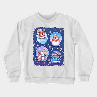 Penguins in winter Crewneck Sweatshirt